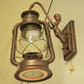 Kerosene Corridor Wandleuchte Industrie Klar Glas 1 Licht Zugkette Wandscone mit Meerjungfrau Arm