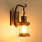 Frendorf | 1 Lichtklar Glas Wandleuchte Nautisch Bronze Kerosin Flur Wandleuchten