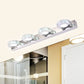 Frendorf | 3/4-Licht Facettiert Kristall Schminkwandleuchte Moderne Edelstahl Rund/Quadratisch Badezimmer Wandmontage Lampe