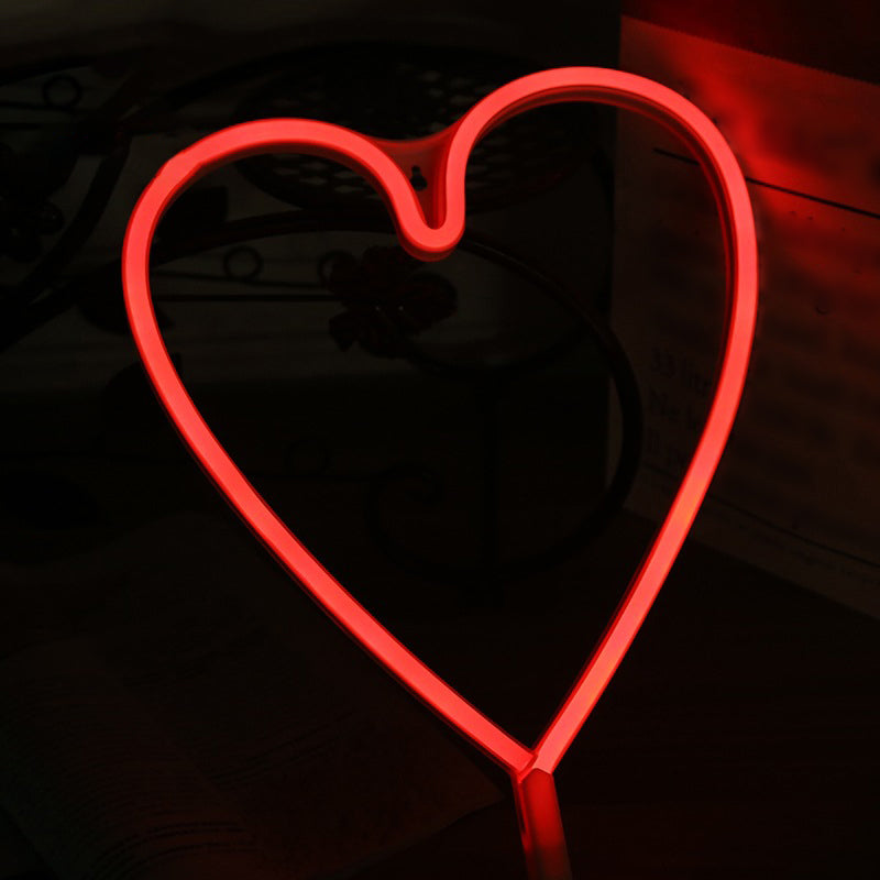 Frendorf | Plastic Loving Heart Wand Nachtlicht Kids Style Plug-in LED Weiße Nachttischlampe