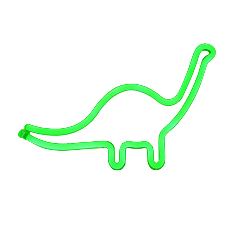 Dinosaur Plastic Wandbeleuchtung Moderner Stil Batterie LED Weiße Nachttischlampe für Jungen Schlafzimmer