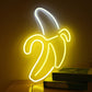 Frendorf | Nordic Banana Wand Nachtlampe Acryl Kinder Schlafzimmer LED Nachttischlicht in Weiß mit USB Plug-in Kabel