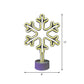 Frendorf | Witte Sneeuwvlok Mini Tafel Verlichting Moderne Stijl Batterij LED Plastic Nachtkastje Lamp