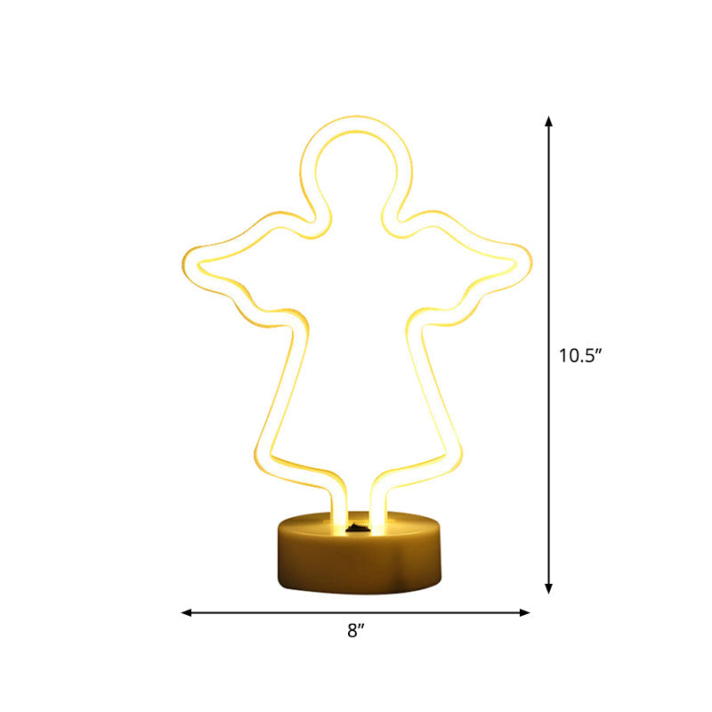 Frendorf | Geometrie Wand Nachtlicht Moderne Kunststoff Kinderzimmer LED Nachttischlampe in Weiß