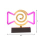 Geometrische Kunststoff Nachttischlampe Moderne LED Weiße Nachttischlampe für das Schlafzimmer