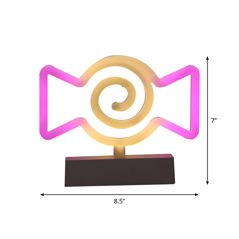 Geometrische Kunststoff Nachttischlampe Moderne LED Weiße Nachttischlampe für das Schlafzimmer