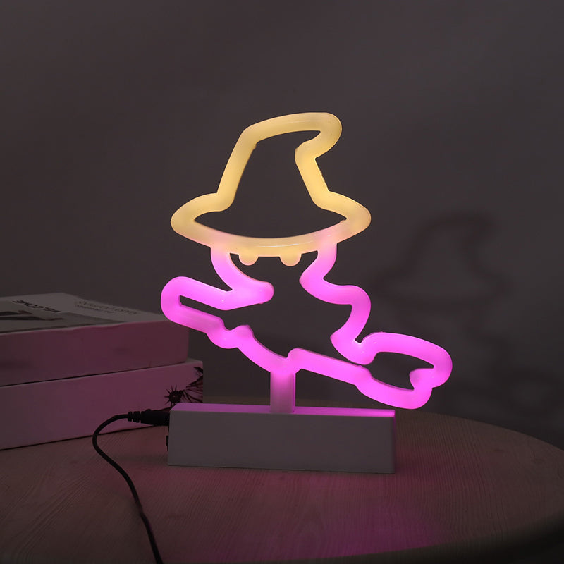 Geometrische Kunststoff Nachttischlampe Moderne LED Weiße Nachttischlampe für das Schlafzimmer