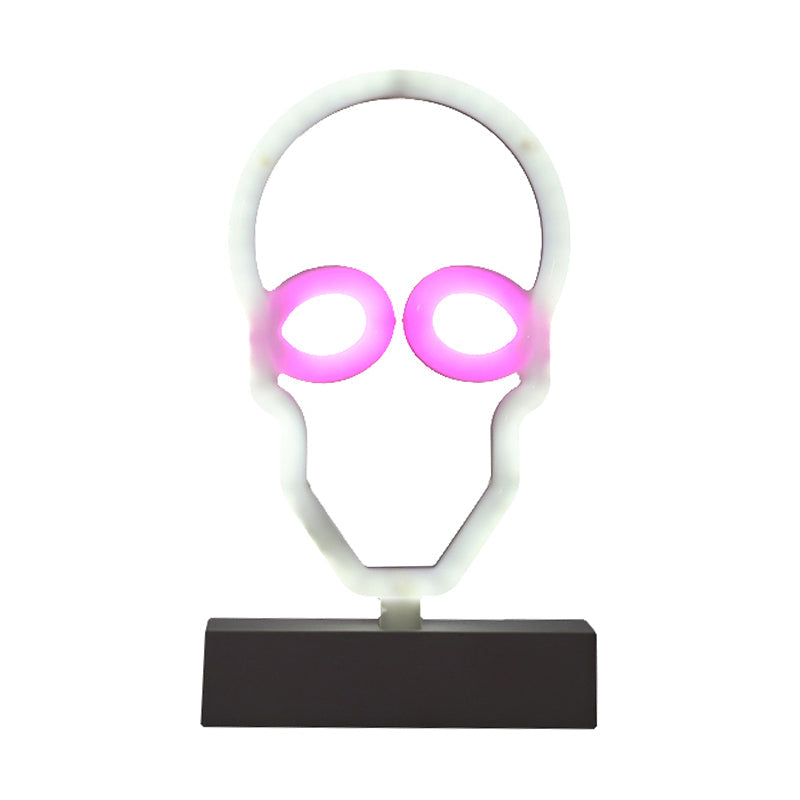 Geometrische Kunststoff Nachttischlampe Moderne LED Weiße Nachttischlampe für das Schlafzimmer