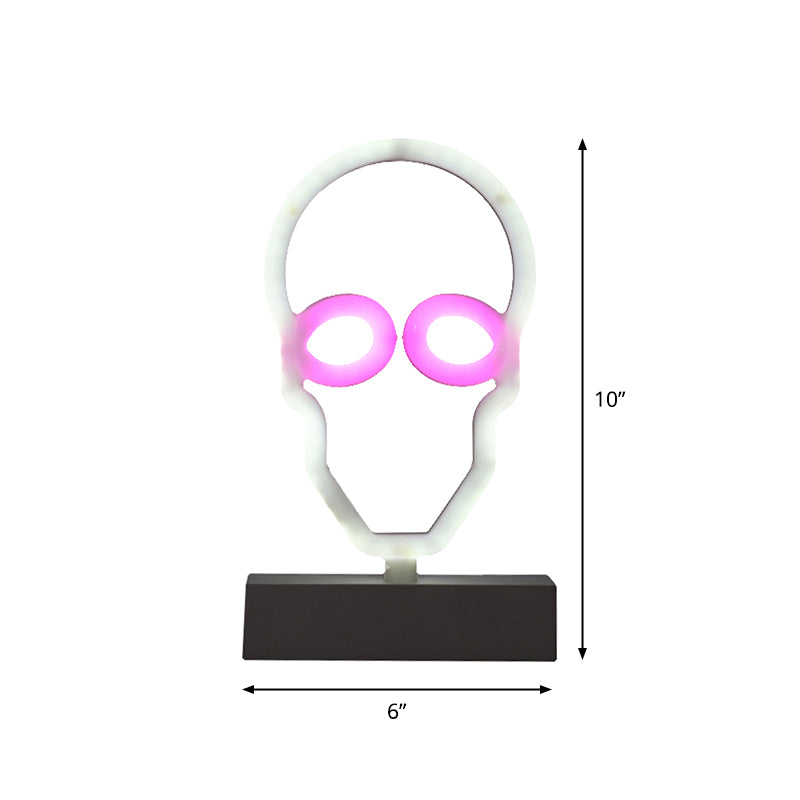 Geometrische Kunststoff Nachttischlampe Moderne LED Weiße Nachttischlampe für das Schlafzimmer