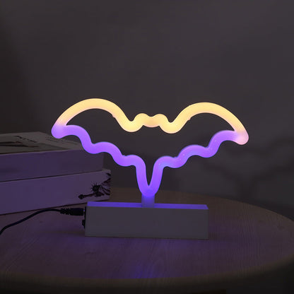 Geometrische Kunststoff Nachttischlampe Moderne LED Weiße Nachttischlampe für das Schlafzimmer