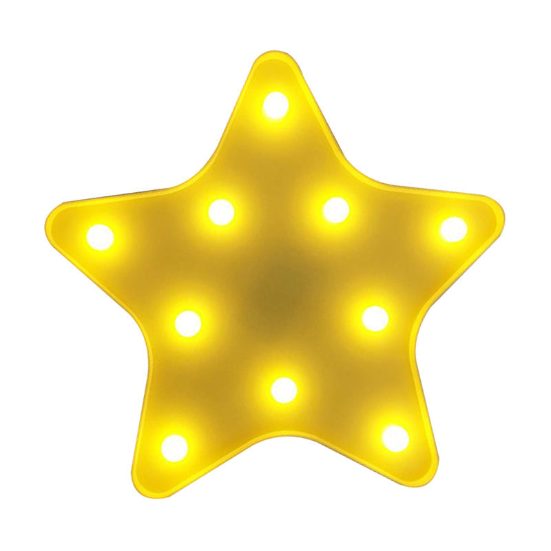 Frendorf | Sterren Nachttafel Licht Moderne Kunststof Batterij Aangedreven LED Wand Nachthell verlichting