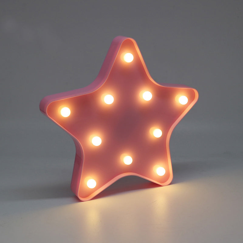 Frendorf | Sterren Nachttafel Licht Moderne Kunststof Batterij Aangedreven LED Wand Nachthell verlichting