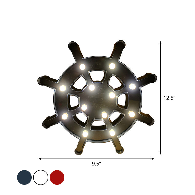 Frendorf | Segel Element Plastik Nachtischlampe Nordic LED Wandlampe für das Babyzimmer