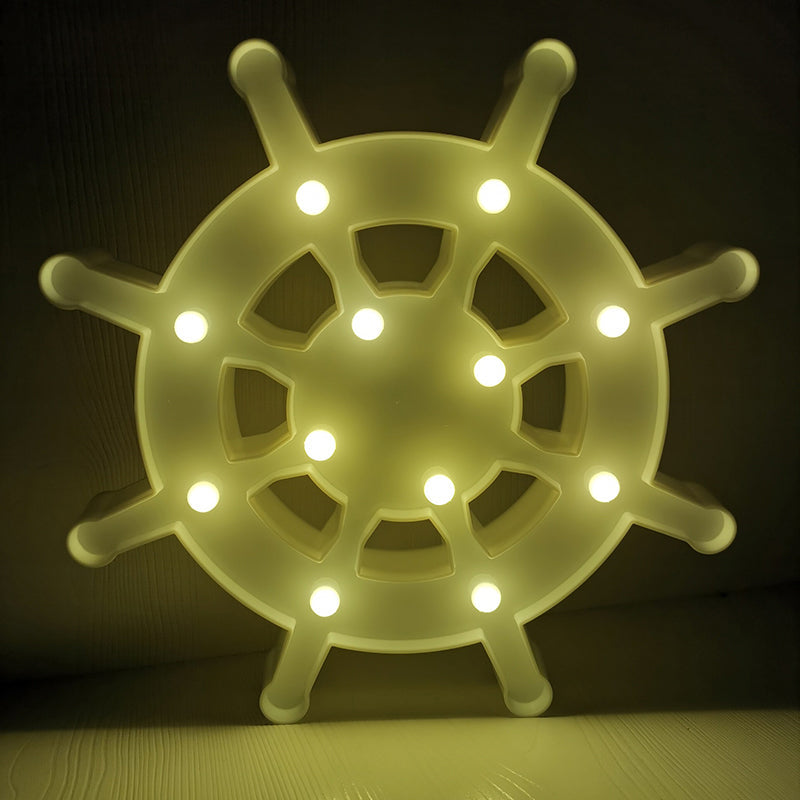 Frendorf | Segel Element Plastik Nachtischlampe Nordic LED Wandlampe für das Babyzimmer
