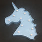 Einhorn Mini Nachttischlampe Moderne LED Kunststoff Wandlampe für das Mädchenzimmer