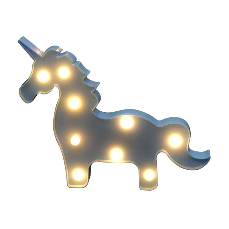 Einhorn Schatten Nachttisch Beleuchtung Einfache Kunststoff Baby Schlafzimmer LED Wandlampe