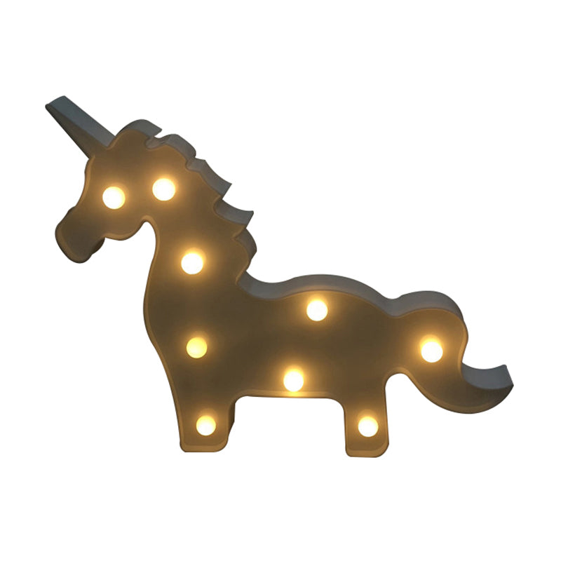 Einhorn Schatten Nachttisch Beleuchtung Einfache Kunststoff Baby Schlafzimmer LED Wandlampe