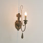 Frendorf | Houten Roest Muur Lamp Muursteun Gebogen Arm Traditionele Muurverlichting Ideeën met Gegraveerde Achterplaat