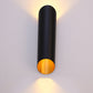 Frendorf | Minimal Oblique Tube Wandlampe Aluminium 2 Lichter Korridor Wandleuchte in Schwarz