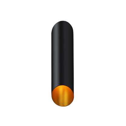 Frendorf | Minimal Oblique Tube Wandlampe Aluminium 2 Lichter Korridor Wandleuchte in Schwarz
