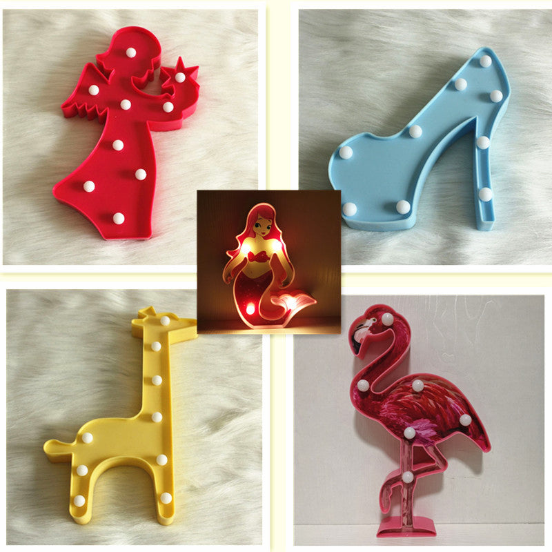 Beauty Element Mädchenzimmer Nachttischlampe Kunststoff Moderner Stil LED Nachttischbeleuchtung