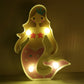 Beauty Element Mädchen Zimmer Nachtlampe Kunststoff Moderner Stil LED Nachttischbeleuchtung