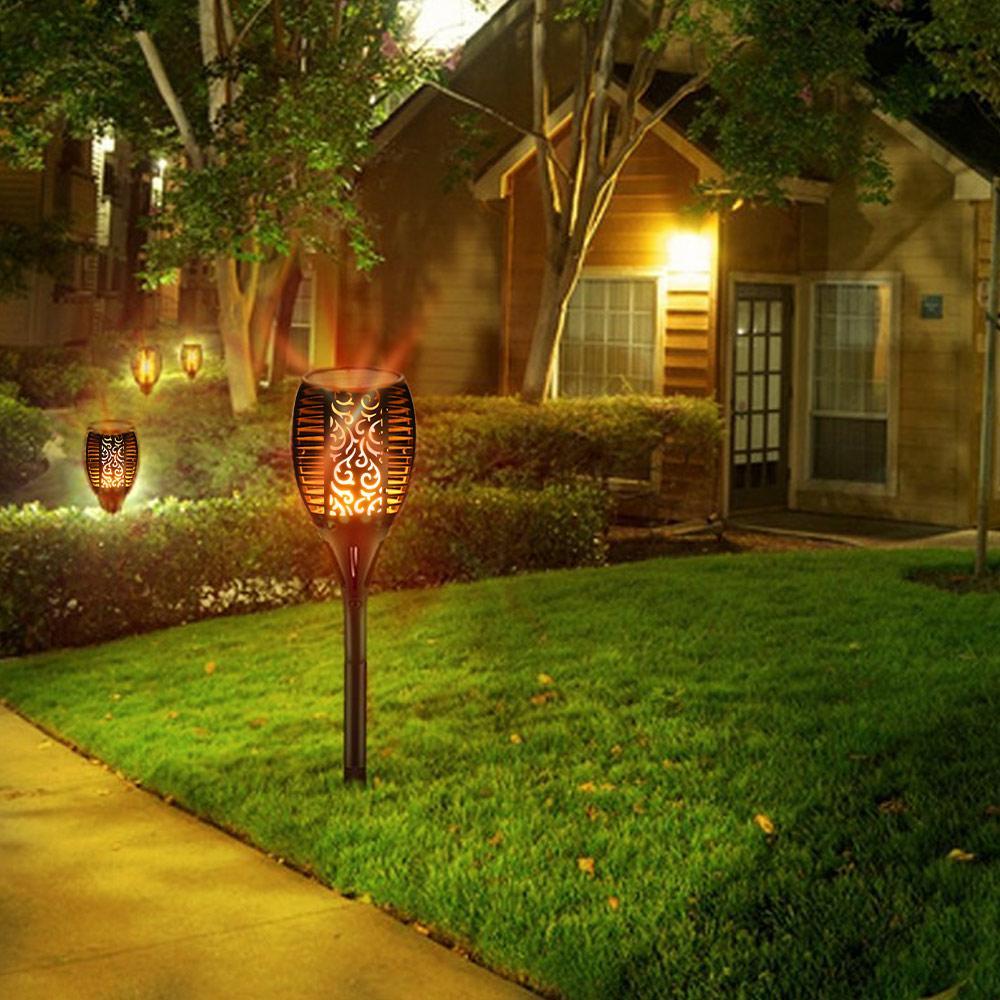 Frendorf | Outdoor LED Solar Flackernde Flamme Fackel Licht