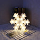 Frendorf | Weiße Weihnachts-Element Nachtbeleuchtung Moderner Stil Batterie LED Kunststoff Nachttischlampe