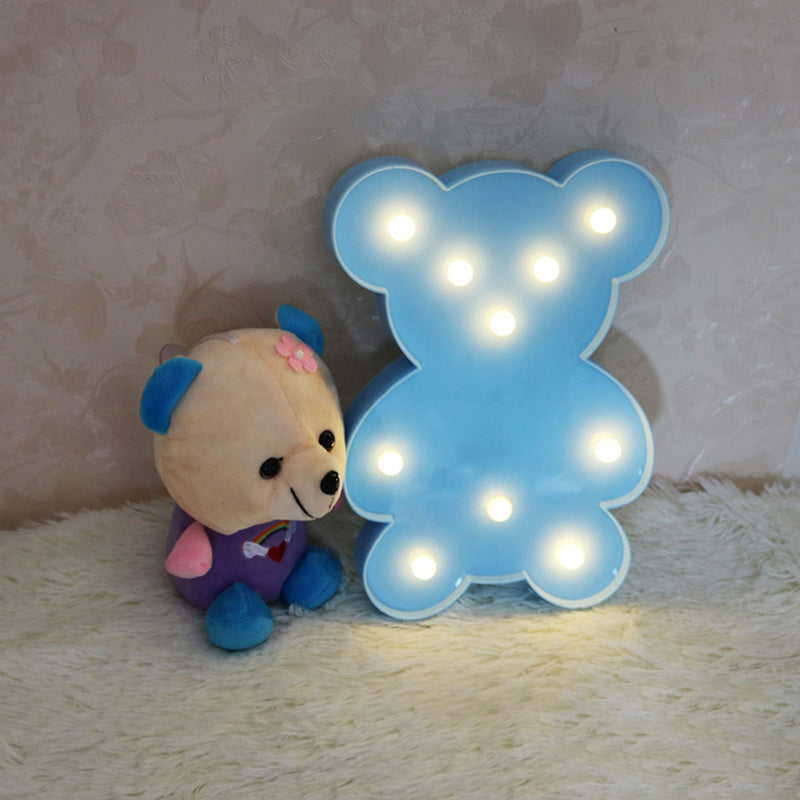 Frendorf | Eenvoudige LED Muur Nachtlamp Bear Nachtkastlamp met Plastic Lampenkap voor Kinderkamer