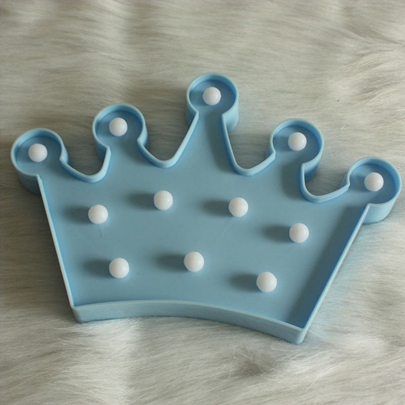 Frendorf | Plastic Crown Nachtkastje Lamp Cartoon Stil Batterij Aangedreven LED Nachtverlichting