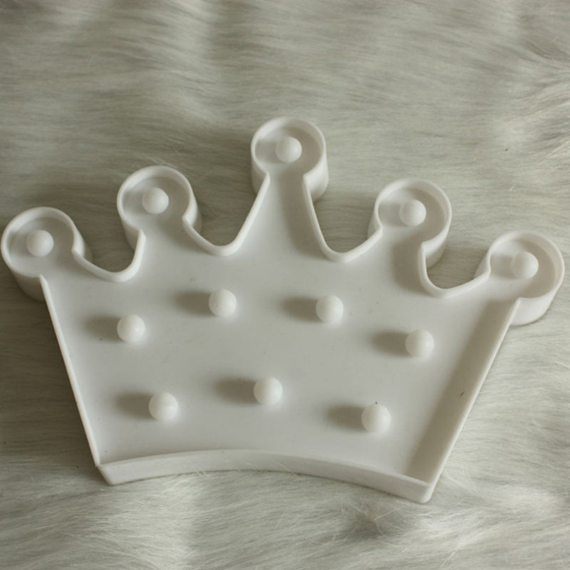 Frendorf | Plastic Crown Nachtkastje Lamp Cartoon Stil Batterij Aangedreven LED Nachtverlichting