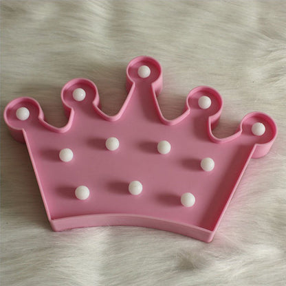 Frendorf | Plastic Crown Nachtkastje Lamp Cartoon Stil Batterij Aangedreven LED Nachtverlichting
