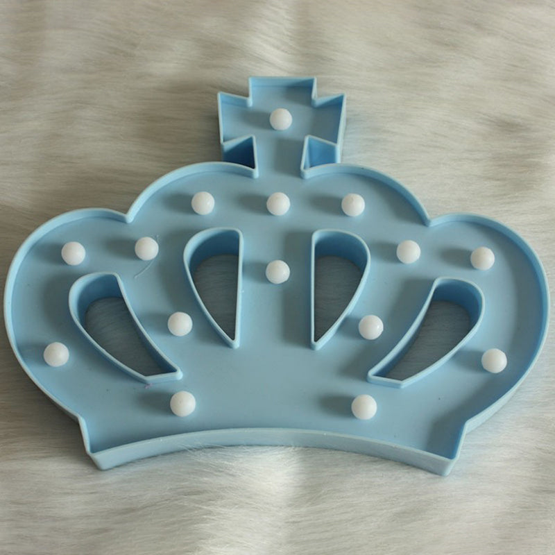 Frendorf | Plastic Crown Nachtkastje Lamp Cartoon Stil Batterij Aangedreven LED Nachtverlichting