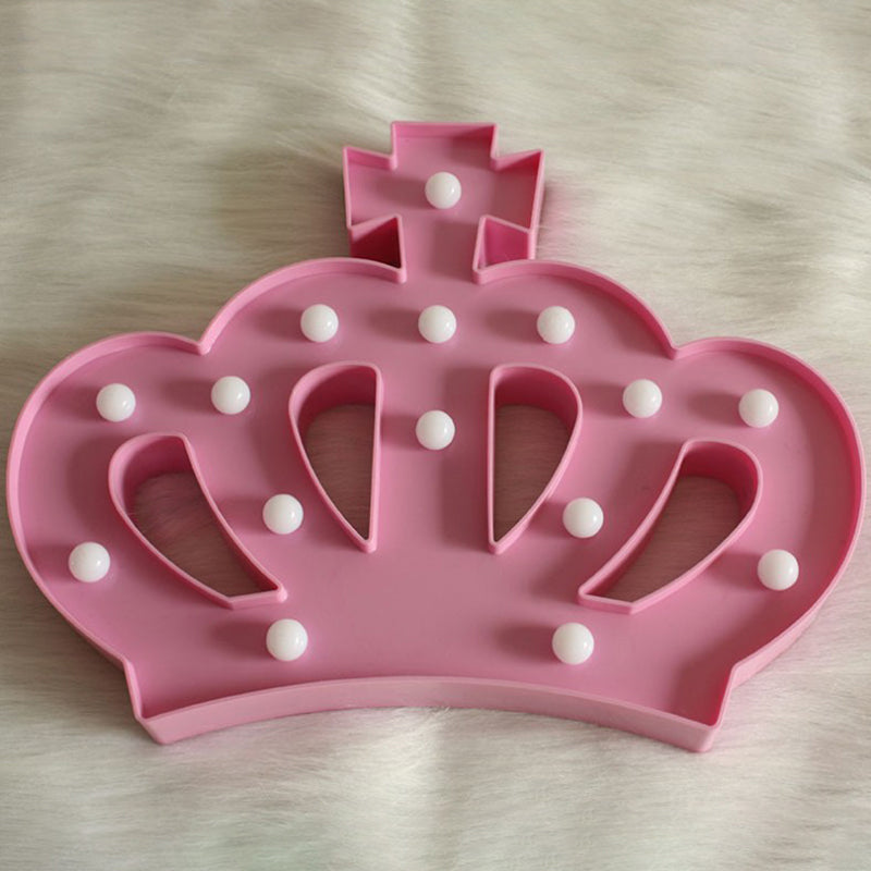 Frendorf | Plastic Crown Nachtkastje Lamp Cartoon Stil Batterij Aangedreven LED Nachtverlichting