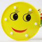 Frendorf | Lustige Emoji Ausdruck Wandlicht Moderner Kunststoff Batterie LED Gelbe Nachttischlampe