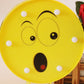 Frendorf | Lustige Emoji Ausdruck Wandlicht Moderner Kunststoff Batterie LED Gelbe Nachttischlampe