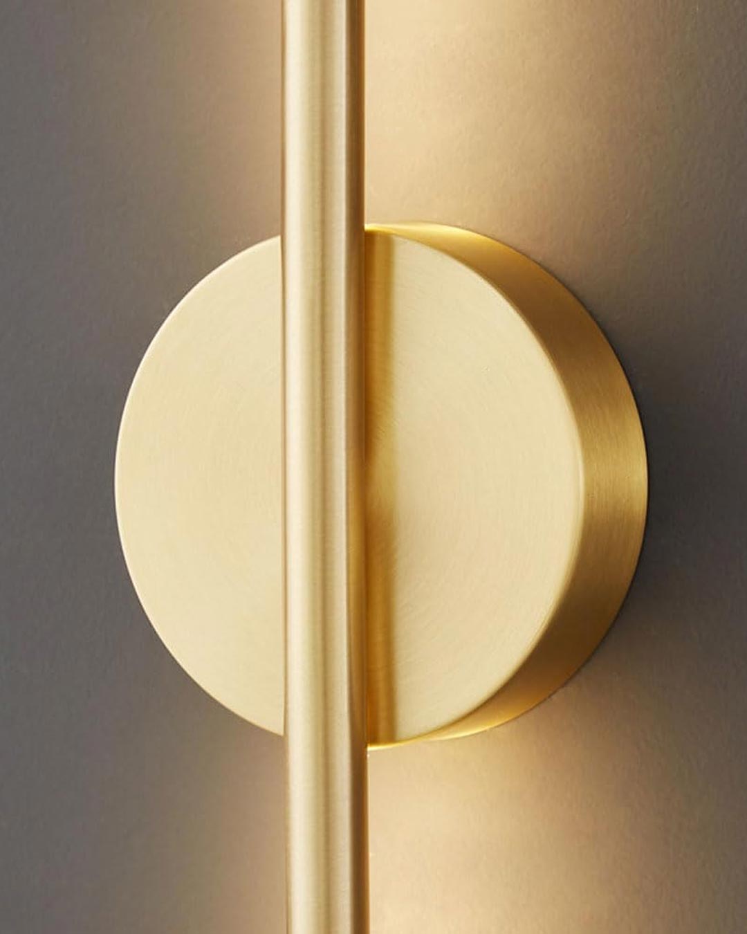 Moderne Lineare LED Wandleuchte - Gold