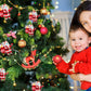 Frendorf | 2020 Quarantäne Überlebender Santa Claus Weihnachtsornamente mit Maske und alle wichtigen Dinge tragend