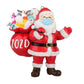 Frendorf | 2020 Quarantäne Überlebender Santa Claus Weihnachtsornamente mit Maske und alle wichtigen Dinge tragend