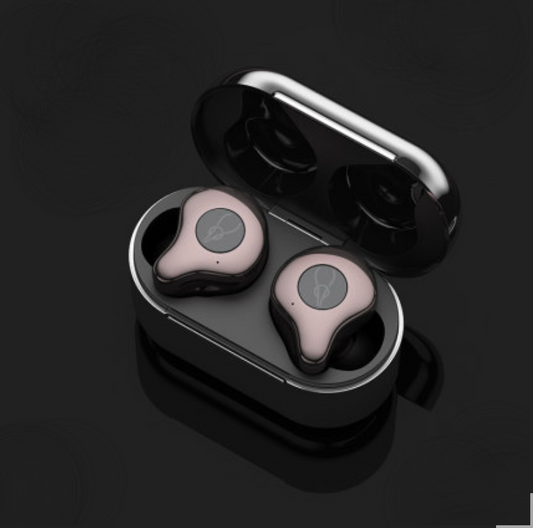 Frendorf | Bluetooth5.0 TWS True Wireless Mini In-Ear Kopfhörer mit ultra langer Standby-Zeit, bilateraler Stereo, aktiver Geräuschunterdrückung, IPX5 wasserdicht, niedrige Latenz, zum Lernen, Sport, Musik hören, Anrufe tätigen