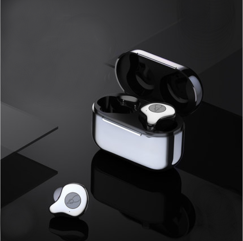 Frendorf | Bluetooth5.0 TWS True Wireless Mini In-Ear Kopfhörer mit ultra langer Standby-Zeit, bilateraler Stereo, aktiver Geräuschunterdrückung, IPX5 wasserdicht, niedrige Latenz, zum Lernen, Sport, Musik hören, Anrufe tätigen