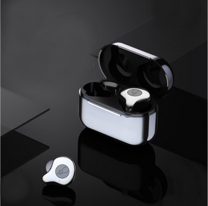 Frendorf | Bluetooth5.0 TWS True Wireless Mini In-Ear Kopfhörer mit ultra langer Standby-Zeit, bilateraler Stereo, aktiver Geräuschunterdrückung, IPX5 wasserdicht, niedrige Latenz, zum Lernen, Sport, Musik hören, Anrufe tätigen