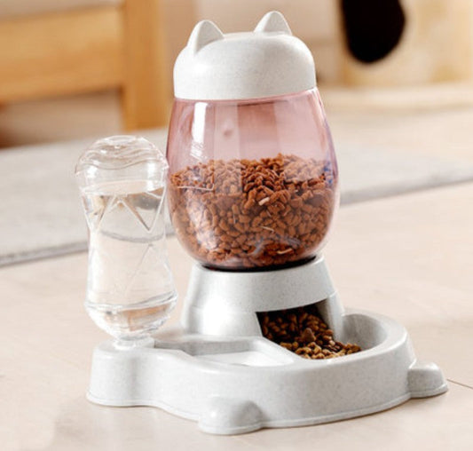 Frendorf | 2-in-1 Automatischer Tierfütterer, mit automatischer Nachfüllung, großer Kapazität, abnehmbarer Bauweise und staubgeschütztem Trinkauslauf, für Katzen und Hunde