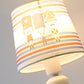 Frendorf | Soldat Schlafzimmer Wandleuchte mit konisch geformtem Schirm Stoff 1 Kopf Amerikanischer Stil Wandlampe