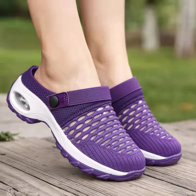 Frendorf | Orthopädische Damenclogs mit Luftpolstern zur Entlastung von Rücken und Knien