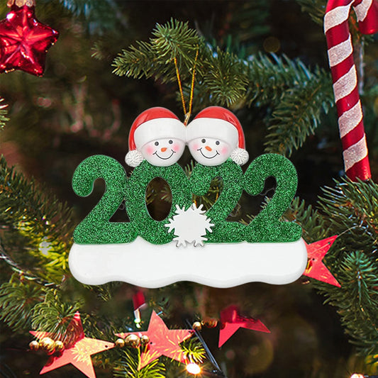 Frendorf | 2022 Familien-Weihnachtsbaum-Ornament und hängende Dekorationen personalisierte Geschenke für alle
