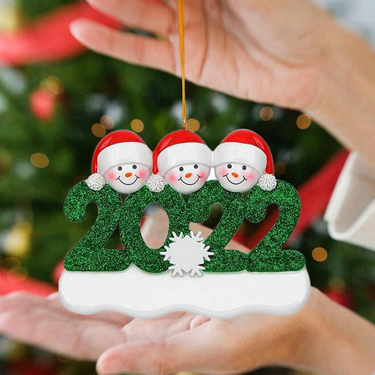 Frendorf | 2022 Familien-Weihnachtsbaum-Ornament und hängende Dekorationen personalisierte Geschenke für alle