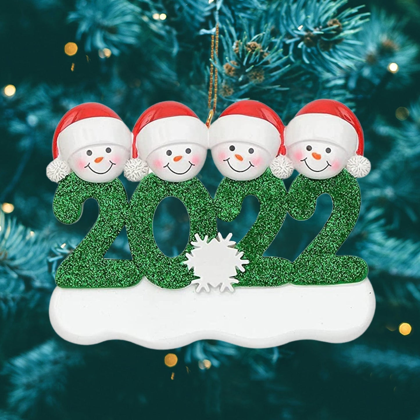 Frendorf | 2022 Familien-Weihnachtsbaum-Ornament und hängende Dekorationen personalisierte Geschenke für alle