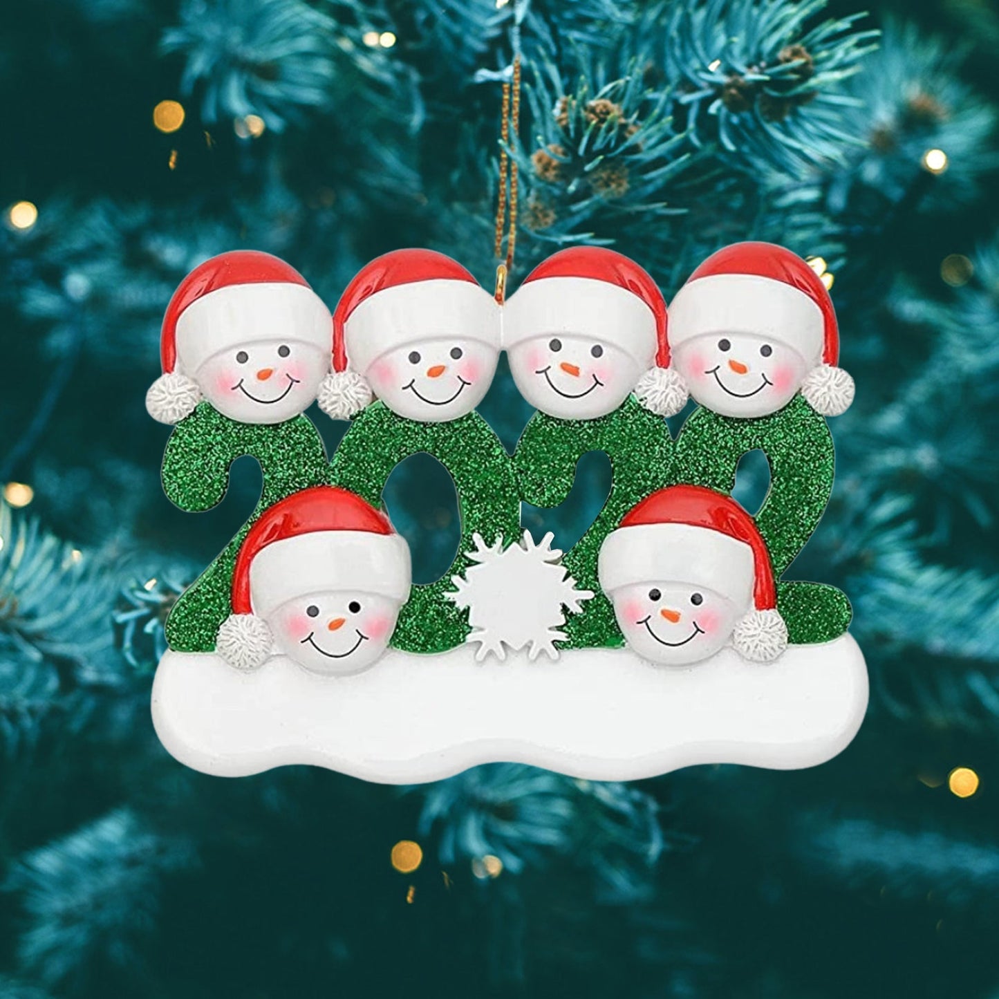 Frendorf | 2022 Familien-Weihnachtsbaum-Ornament und hängende Dekorationen personalisierte Geschenke für alle