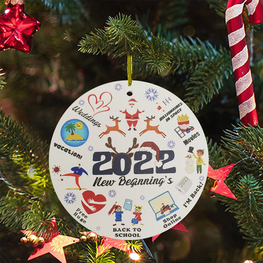 Frendorf | 2022 Erinnerungs Weihnachtsbaum Ornament und Hängedekorationen